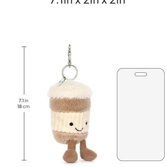 Amuseables Coffee-to-Go Bag Charm - Picture 4 of 7